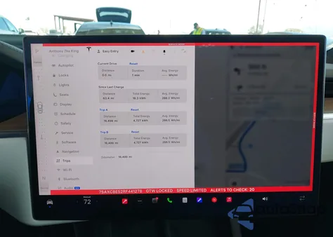 2024 Tesla Model X Long Range z USA, uszkodzony, nr VIN 7SAXCBE52RF441278